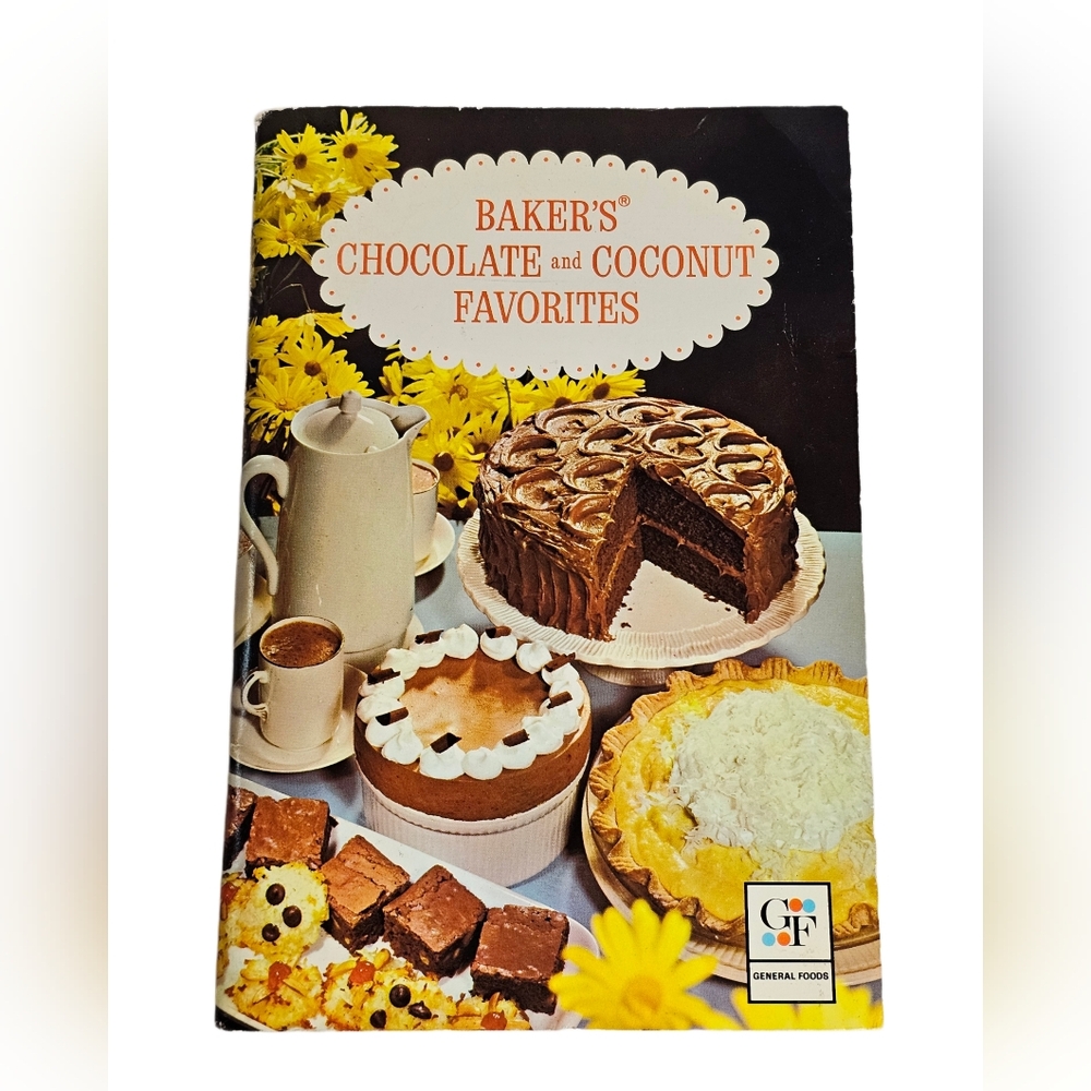 Baker's Chocolate and Coconut Favorites Vtg 1977 General Foods Cookbook Recipes